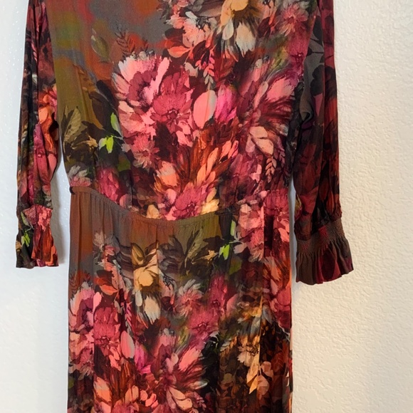 Soft Surroundings Natural Romance Dress Maxi Floral Dress Medium Boho Romantic - Picture 10 of 15